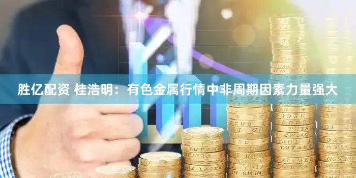 胜亿配资 桂浩明：有色金属行情中非周期因素力量强大